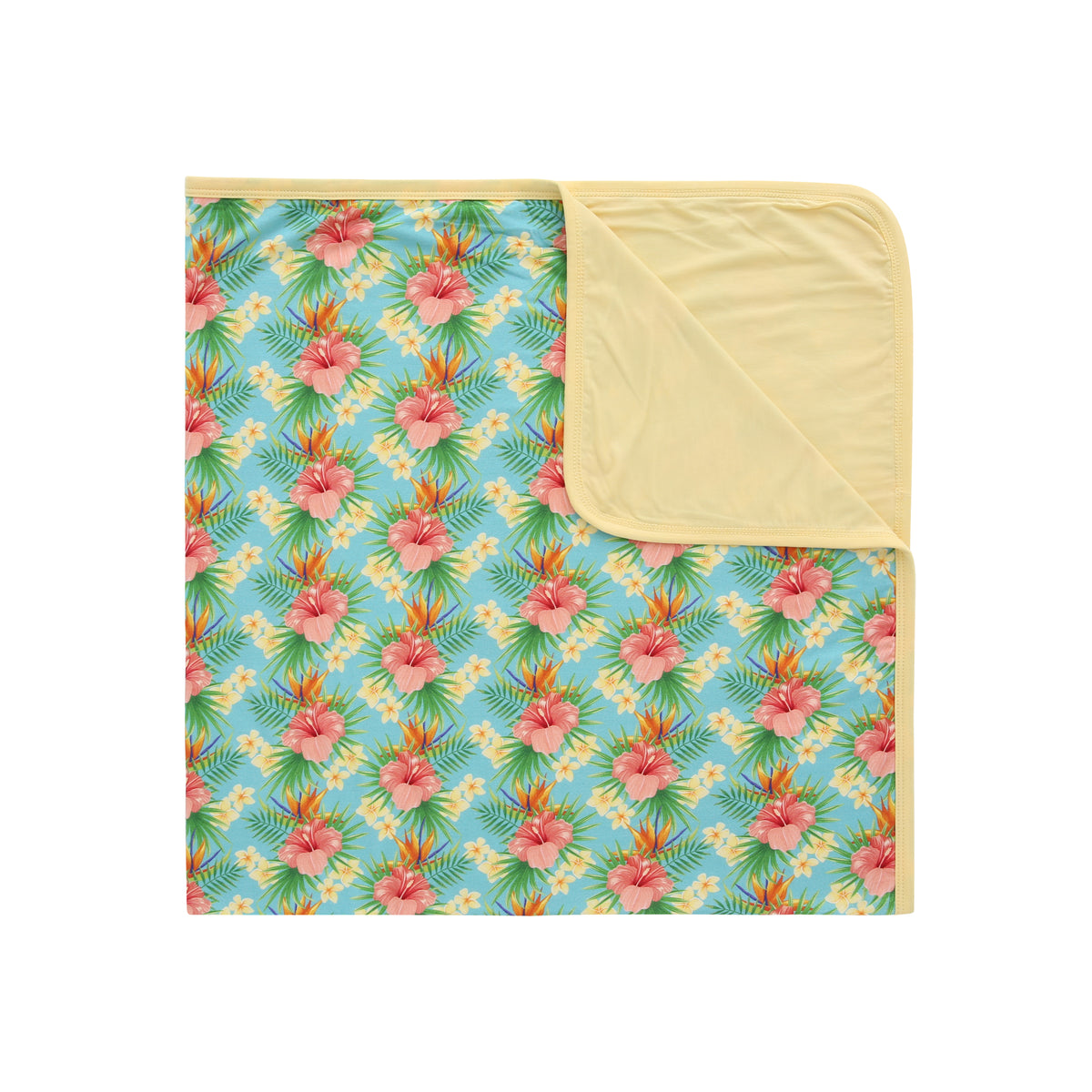 Reversible Bamboo Stretch Swaddle, Hawaii Bamberry Baby