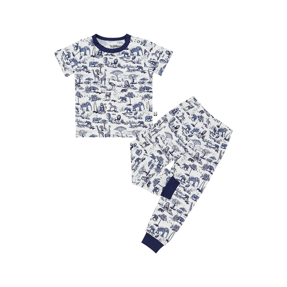 Short Sleeves Pajama Set, TDJ Safari