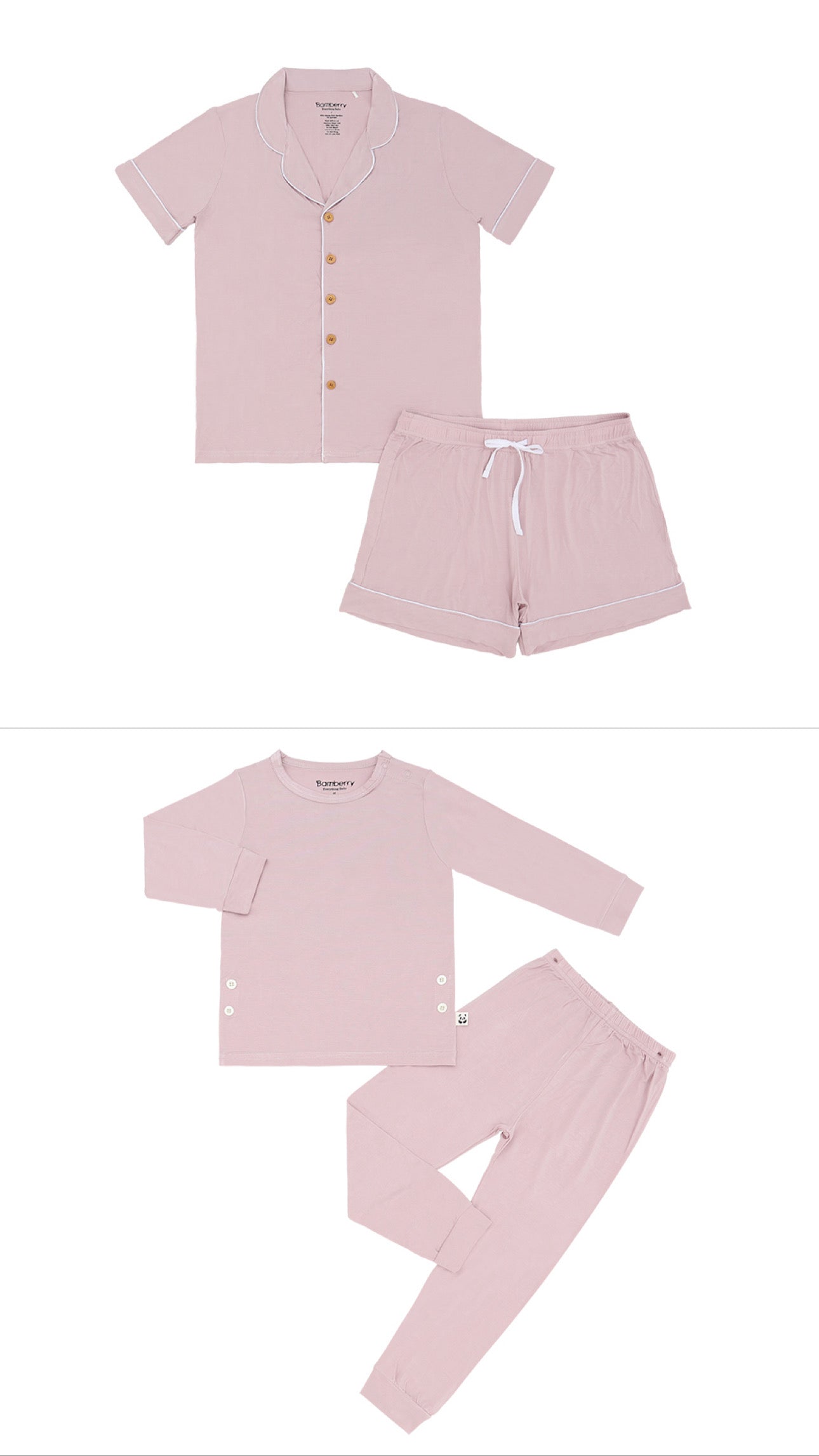 Mom and Me -Bleached Mauve (Toddler Set)/ Adult Shorts Set