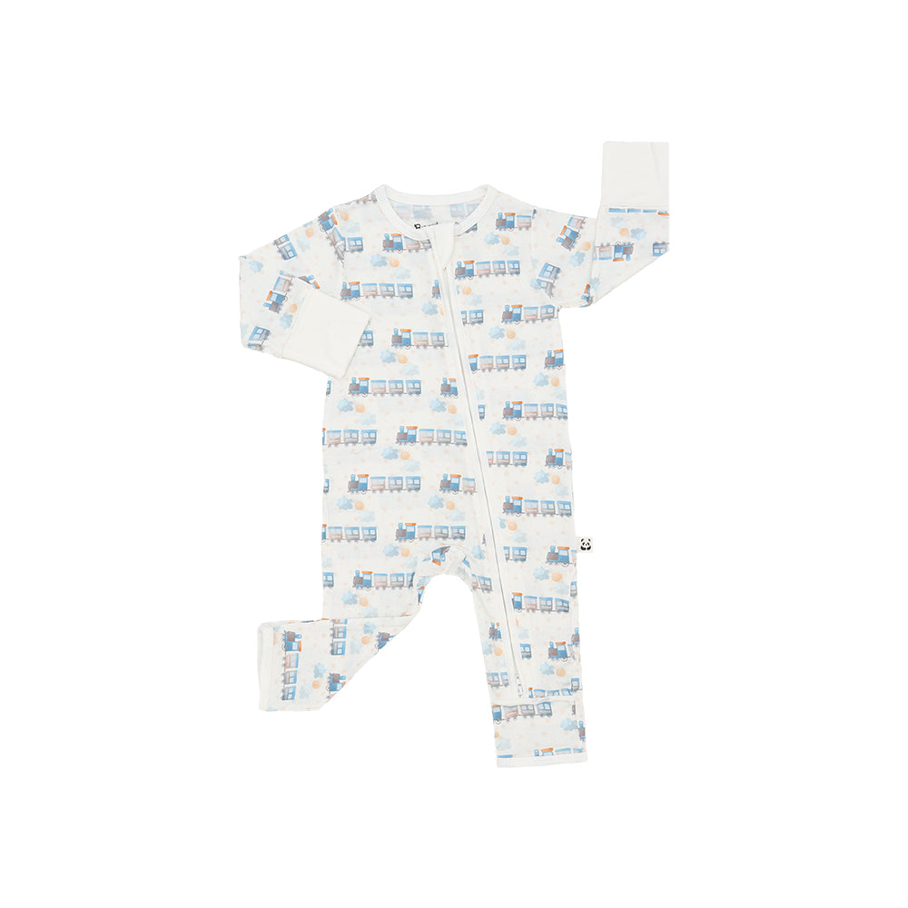 Zippered Romper, Train