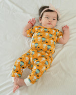 Load image into Gallery viewer, Short Sleeves Kimono Pajama Set, Halloween Orange
