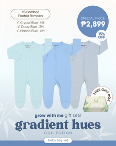Grow With Me Box Gift Set: Gradient Hues Collection (Boy Set)