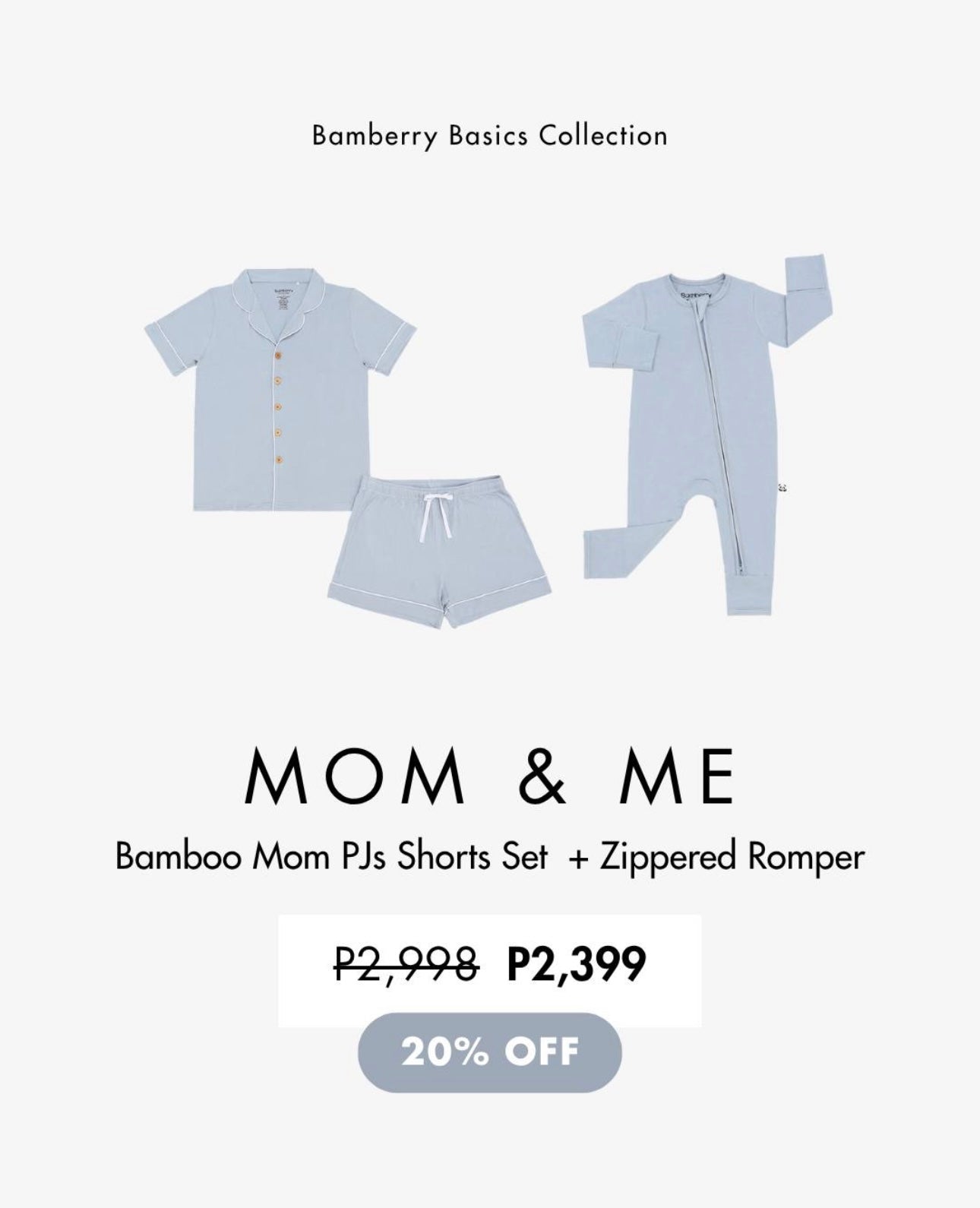 Mom and Me - Glacier Blue (Infant set)