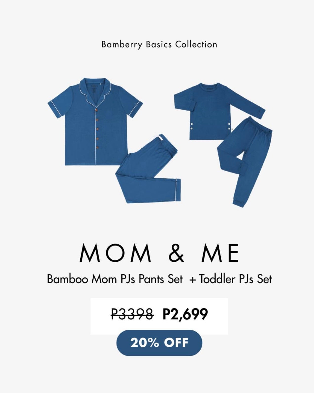 Mom and Me -Deep Lagoon (Toddler Set)/ Adult Pants Set