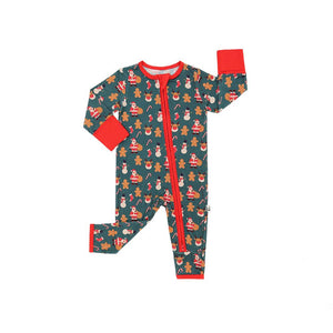 Zippered Romper, Holiday