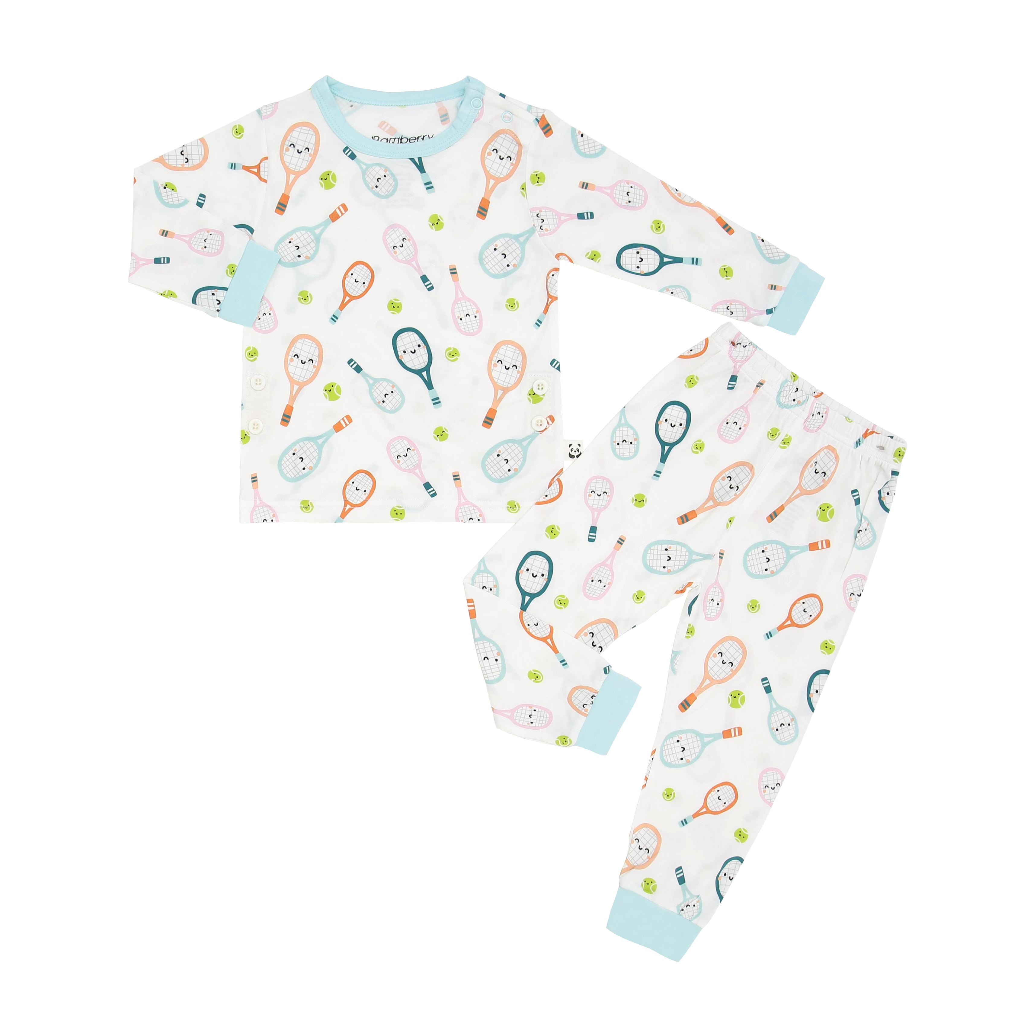 Long Sleeves Pajama Set, Tennis