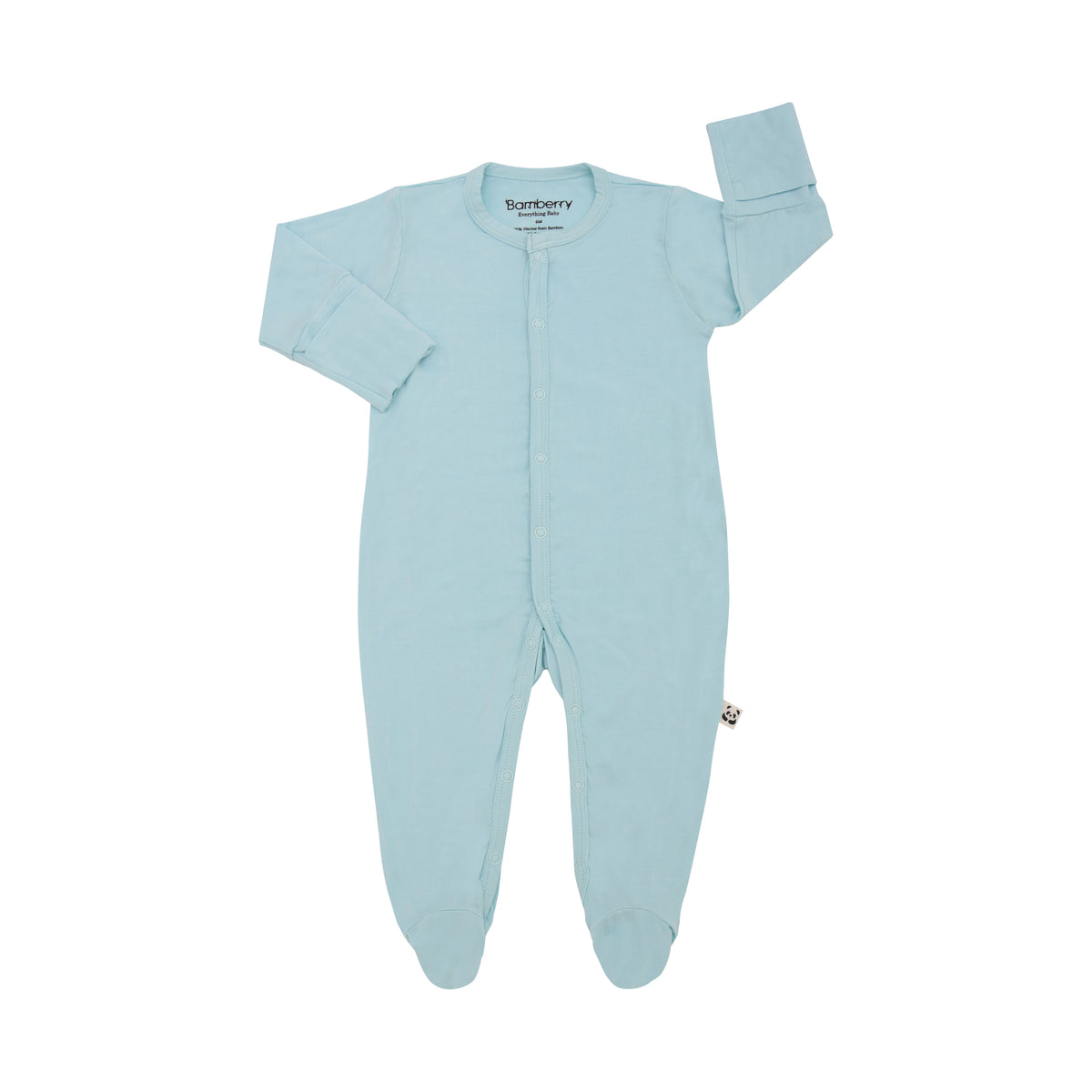 Footed Romper, Crystal Blue – Bamberry Baby