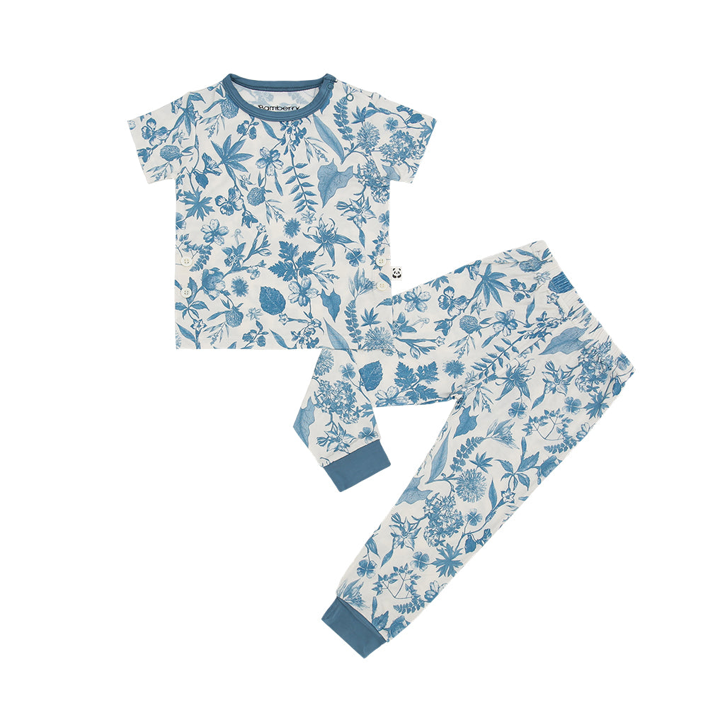 Short Sleeves Pajama Set, TDJ Floral