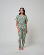 Load image into Gallery viewer, Unisex Short Sleeves Button Down PJ Set, Dolce Vita
