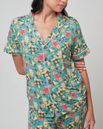 Load image into Gallery viewer, Unisex Short Sleeves Button Down PJ Set, Dolce Vita
