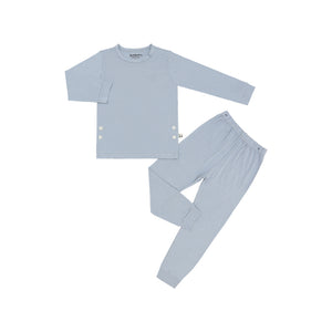 Long Sleeves Pajama Set, Glacier Blue
