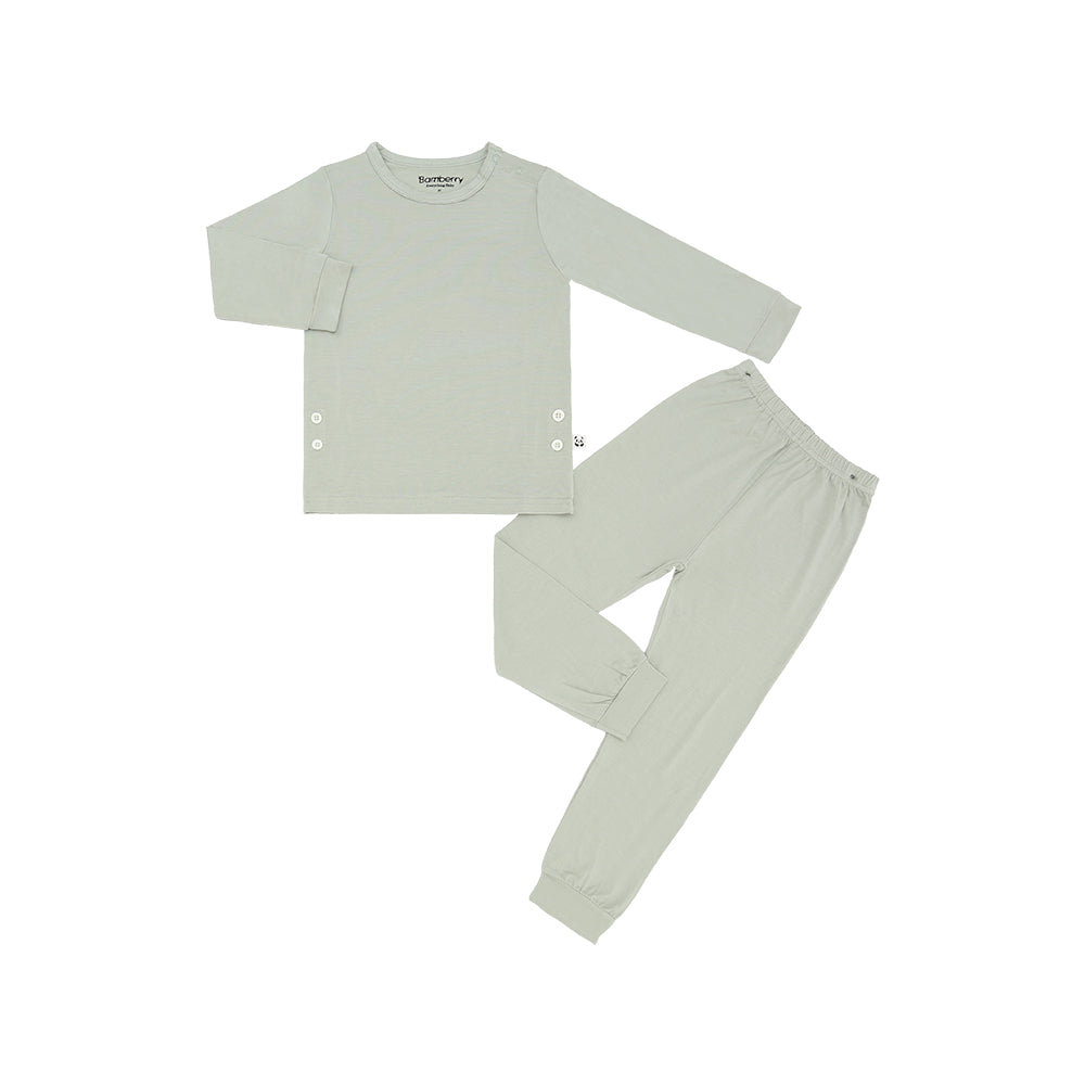 Long Sleeves Pajama Set, Mistletoe Green