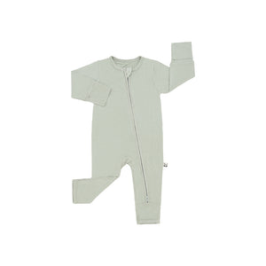 Zippered Romper, Mistletoe Green