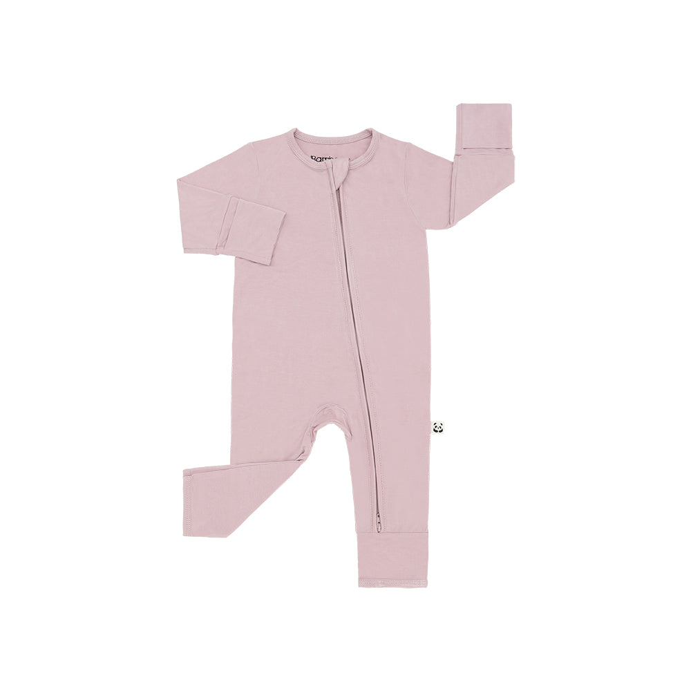 Zippered Romper, Bleached Mauve