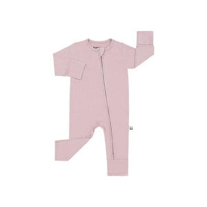 Zippered Romper, Bleached Mauve