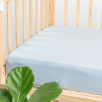Load image into Gallery viewer, Bamboo Crib Sheet, Cerulean Blue
