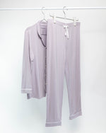 Load image into Gallery viewer, Adult L/S Button Down PJ Set, Raindrop
