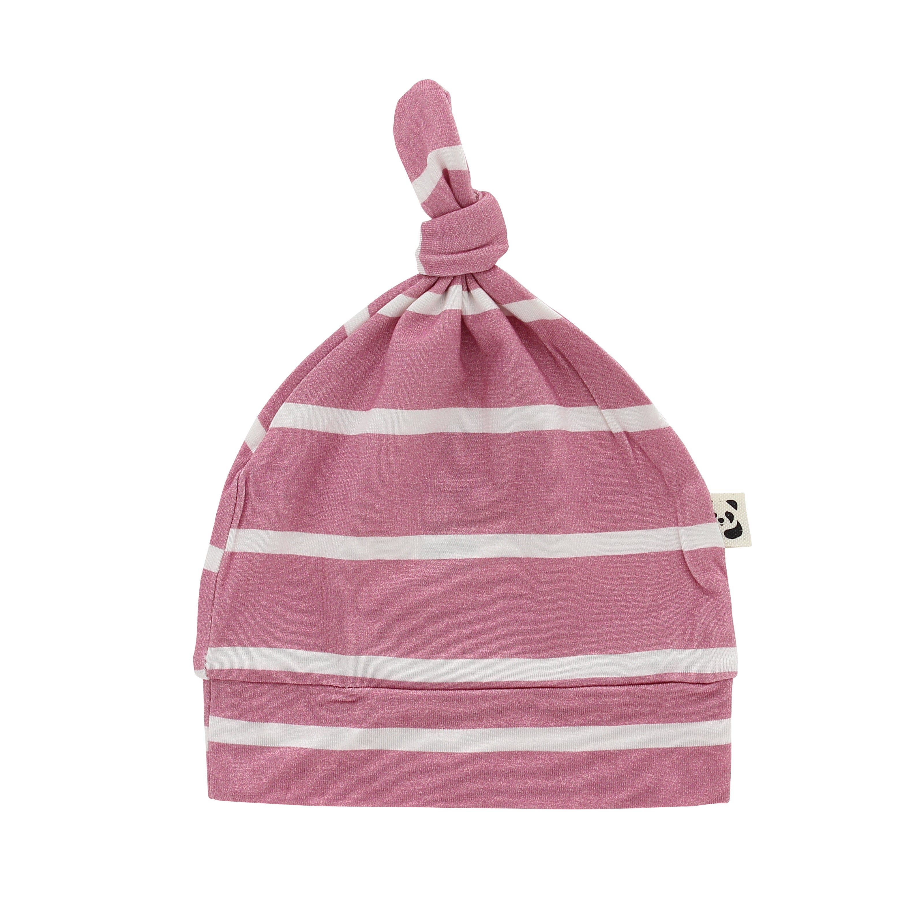 Knotted Hat, Pink Stripes