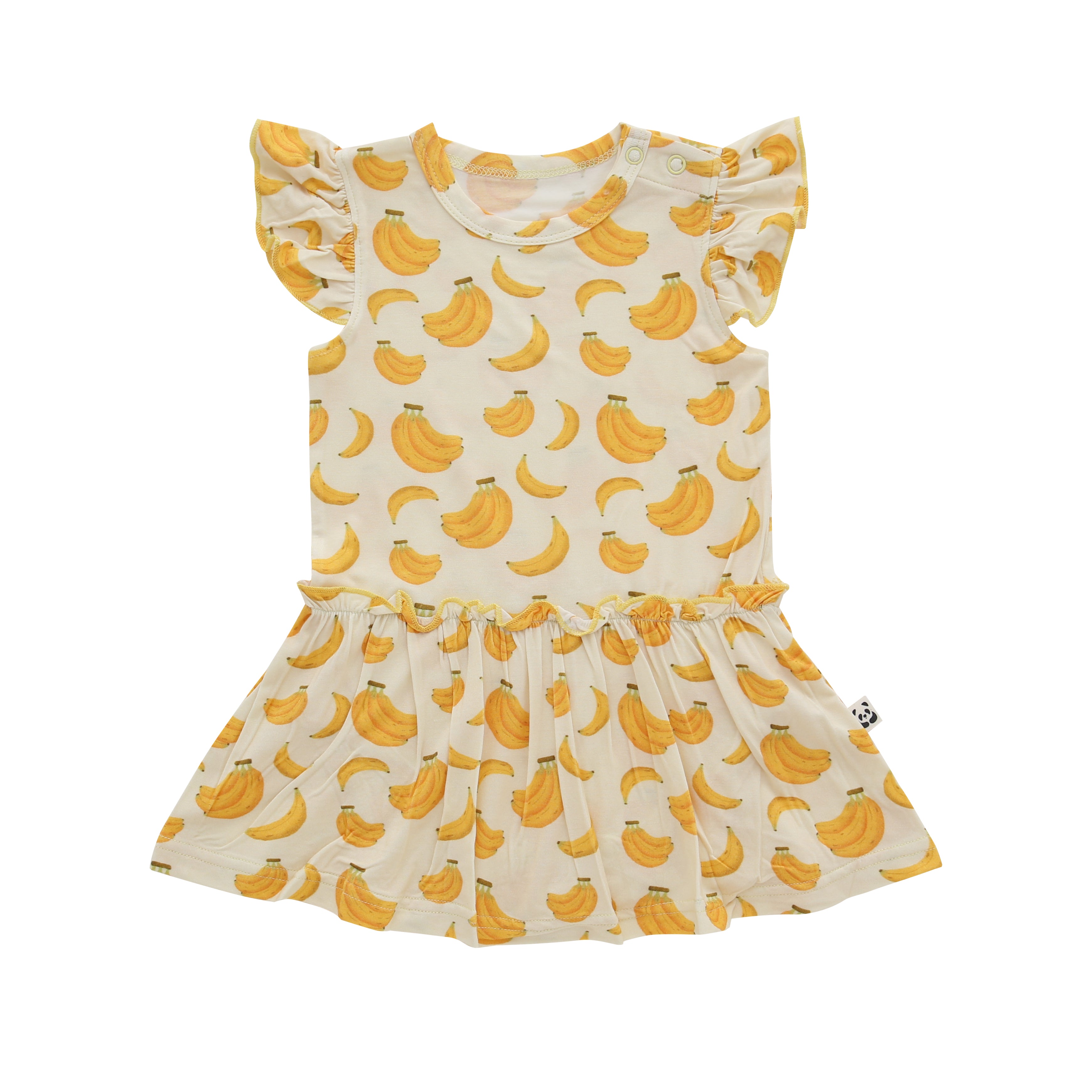 Flutter Dress Baby, Saging (Banana)