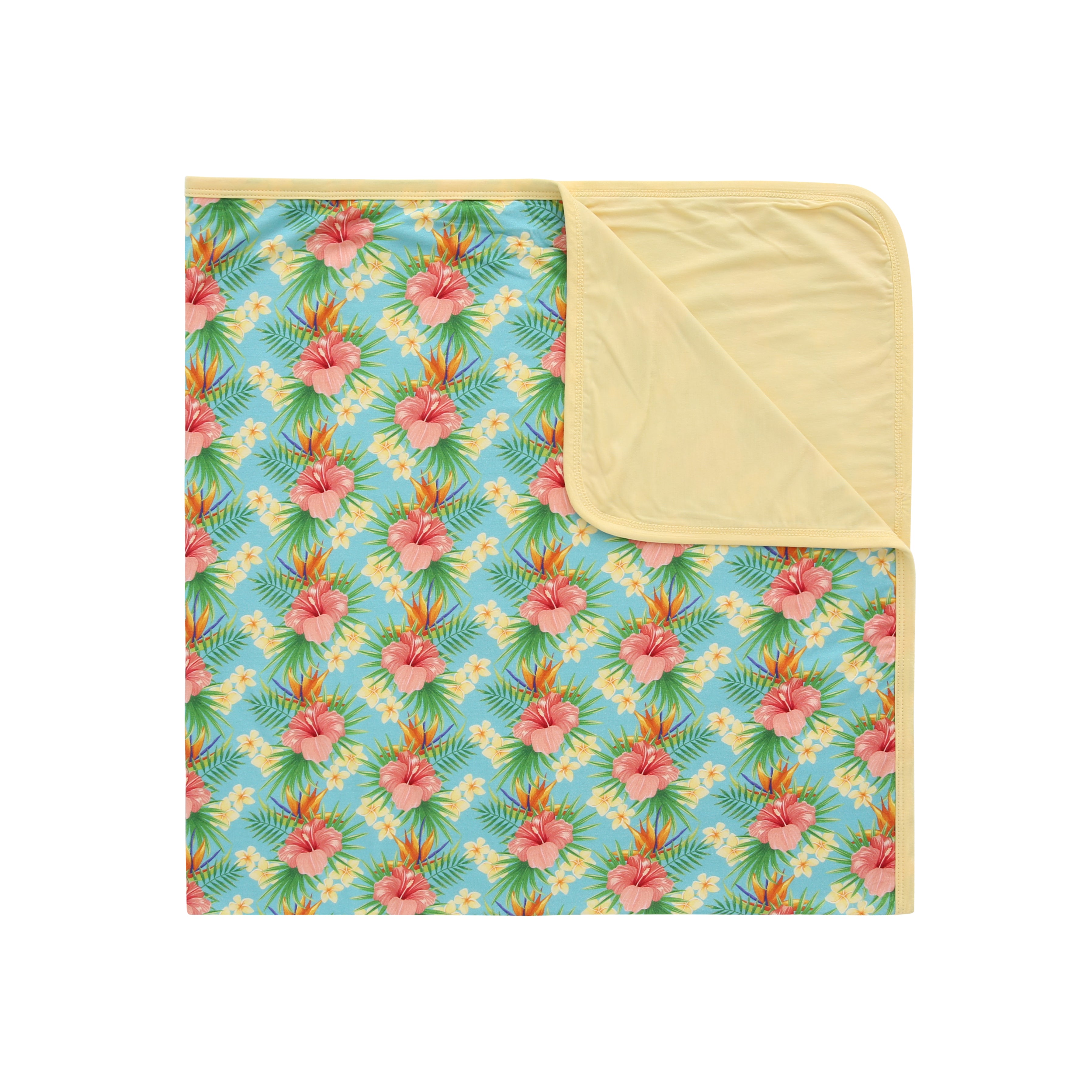 Reversible Bamboo Stretch Swaddle, Hawaii