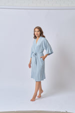Load image into Gallery viewer, Mommy Robe, Cerulean Blue
