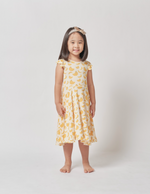 Load image into Gallery viewer, Flutter Dress Kids, Saging (Banana)
