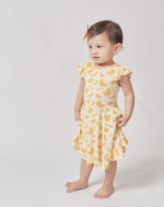 Load image into Gallery viewer, Flutter Dress Baby, Saging (Banana)
