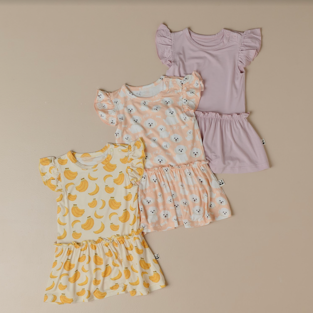 Set of 3 Flutter Dress Baby (Kryz Uy x Bamberry Baby Collection)
