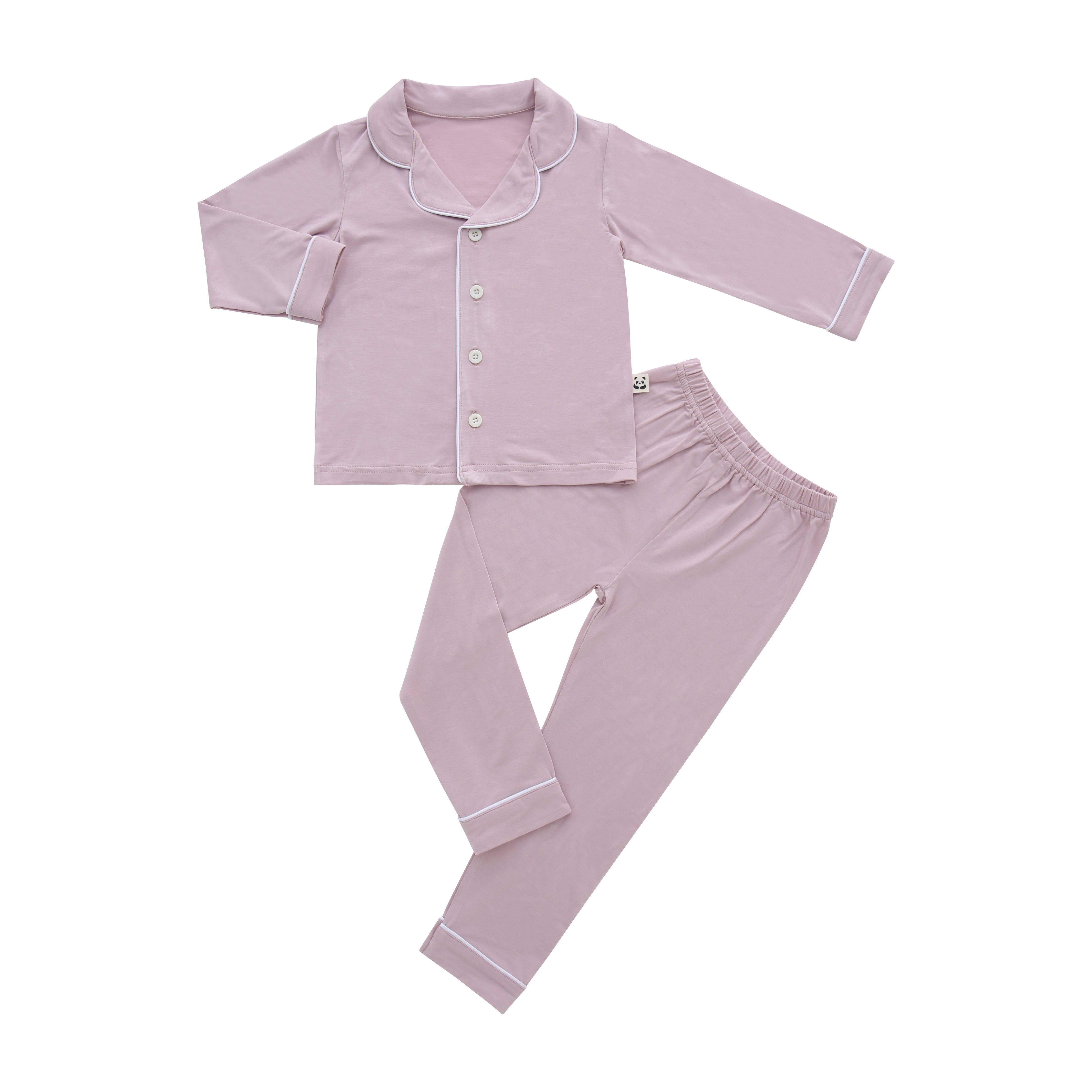 Long Sleeves Button Down PJ Set, Burnished Lilac
