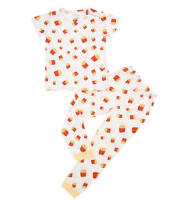 Short Sleeves Pajama Set, Fries